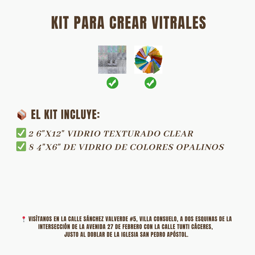 Kit Completo para Crear Vitrales – Profesional