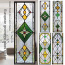 Stained Glass Film American Retro European Electrostatic Frosted Glass Sticker Window Film  Window Sticker  Stained Glass