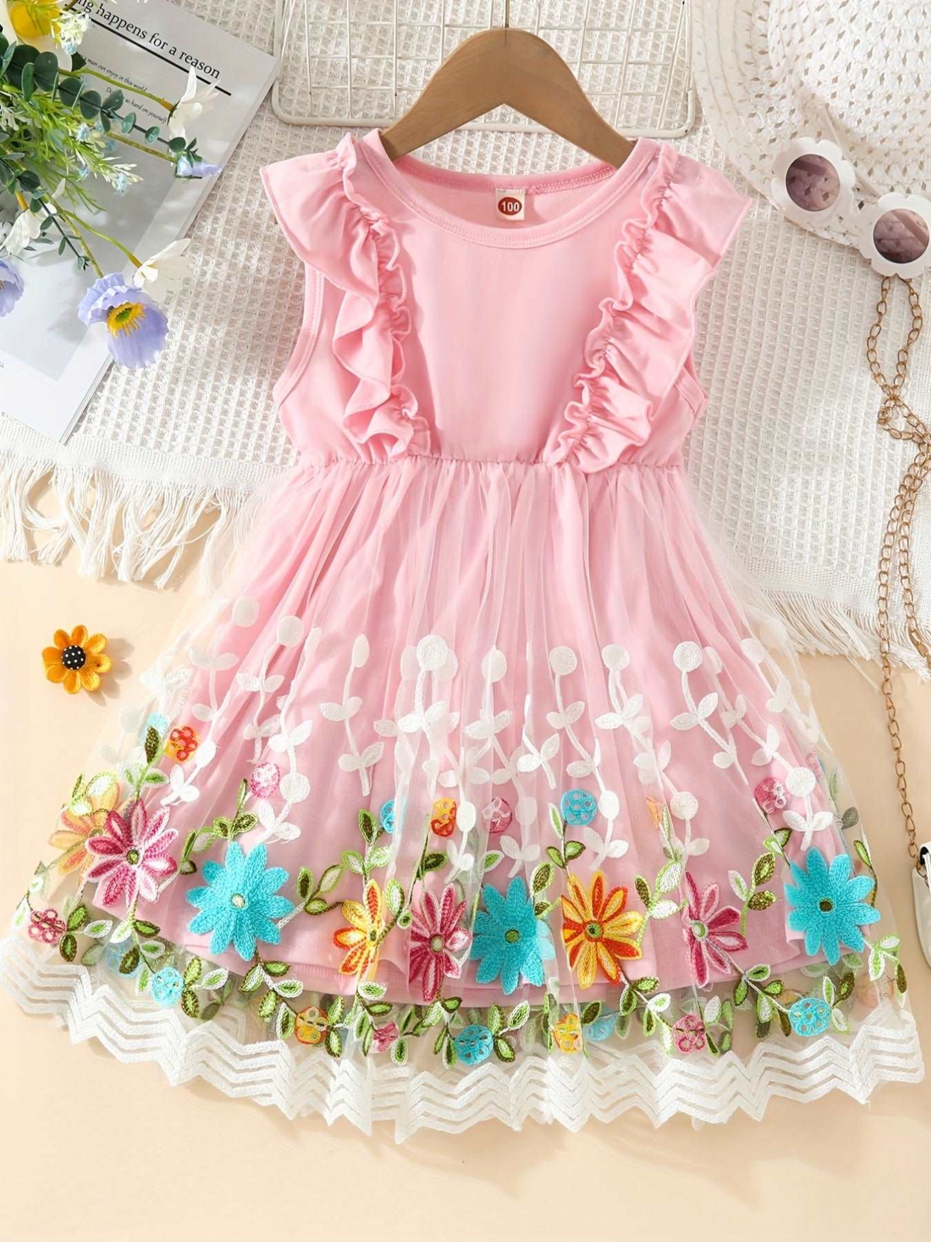 Vestido de Princesa Bordado para Niñas